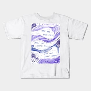 Meditation and mindfulness breathing resource Kids T-Shirt